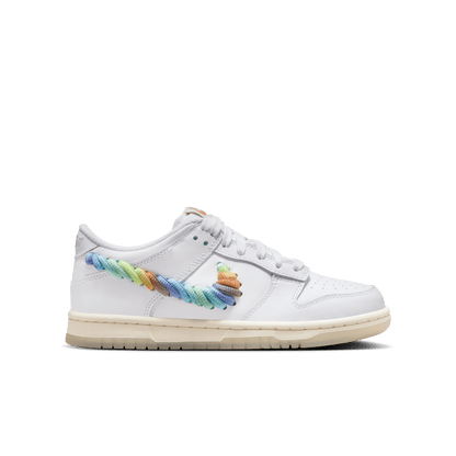 Big Kids' Nike Dunk Low SE "Rainbow Swoosh"