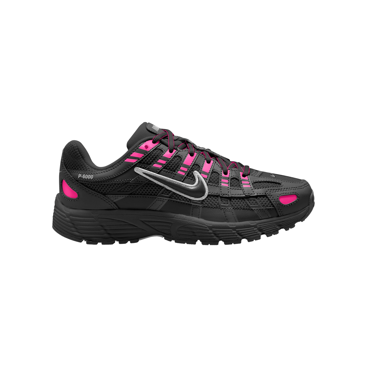 Big Kids' Nike P-6000 "Pink Blast Metallic Silver Black"