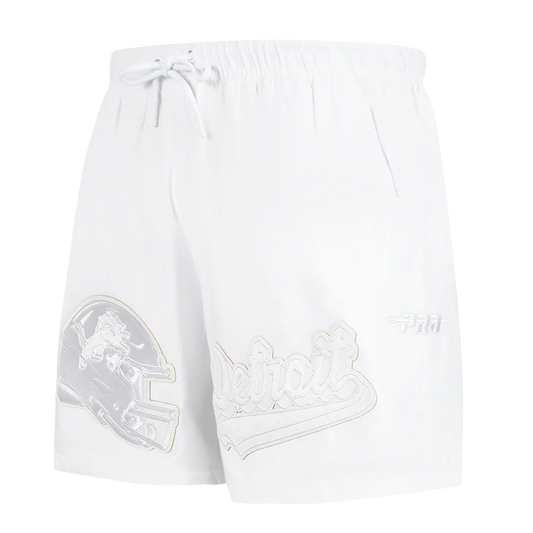 Men's Pro Standard NFL Detroit Lions White Out Woven Shorts
