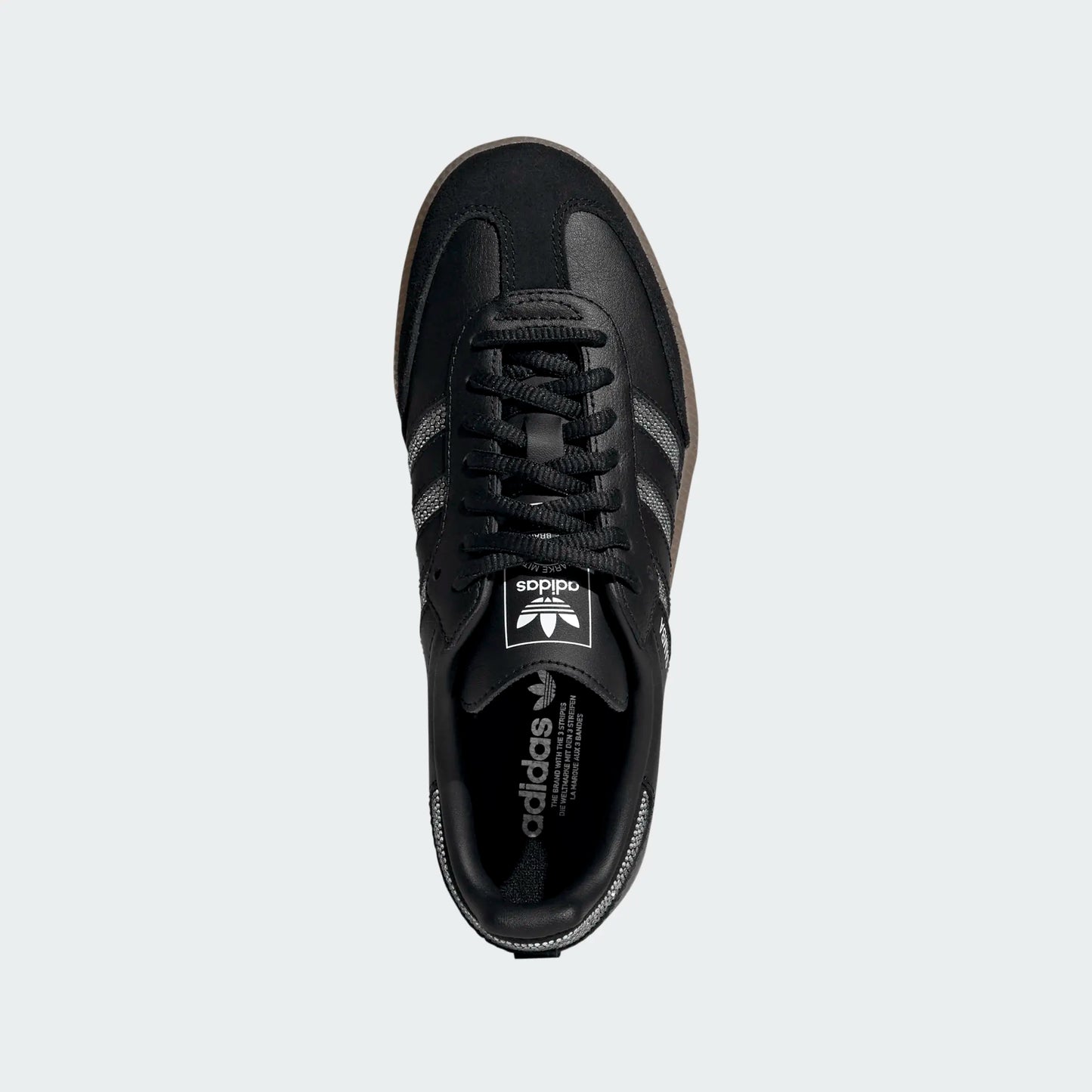 Big Kids' Adidas Samba OG "Rhinestone Black Silver" (Unisex)