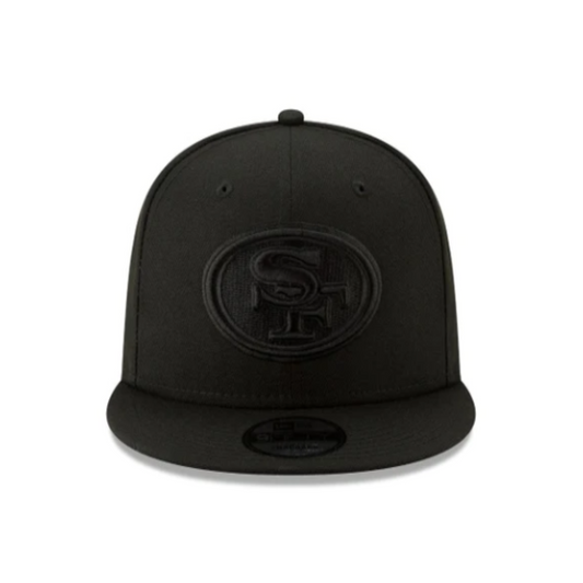 San Francisco 49ers New Era Black & Black 9FIFTY Snapback