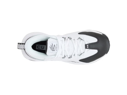 Big Kids' Under Armour Curry 3Z 25 Suede "White/Black" (Unisex)